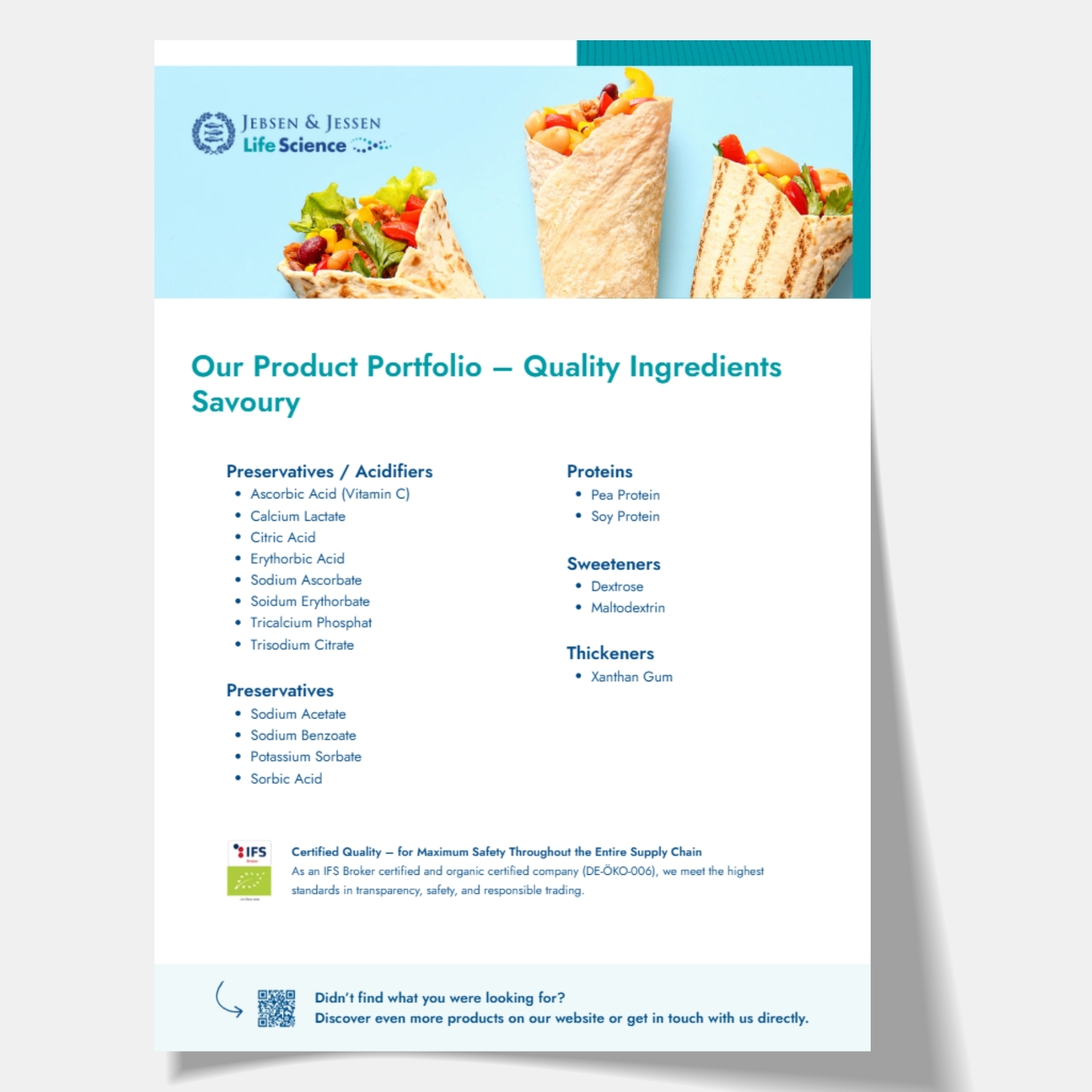 Quality Ingredients - Savoury